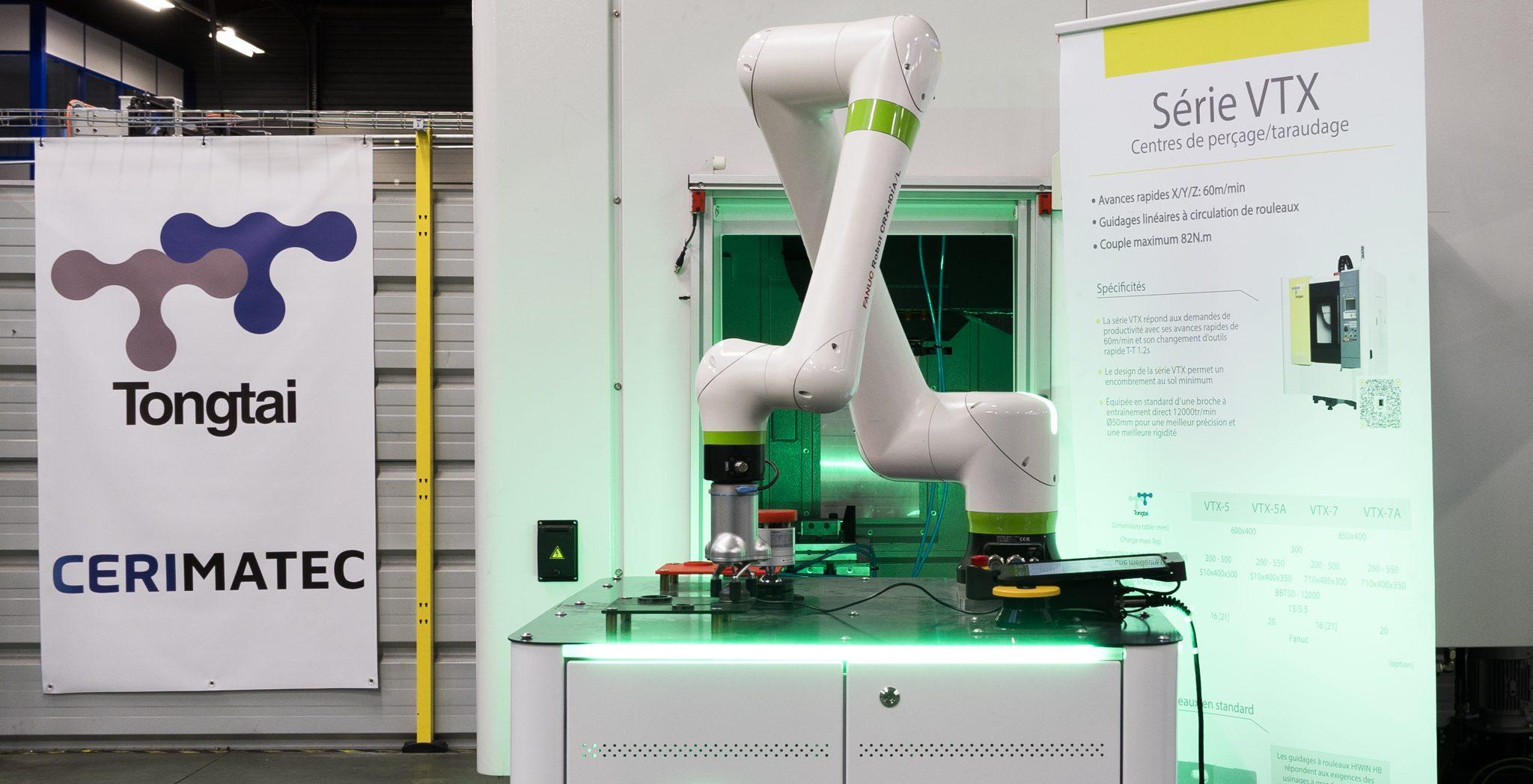 S:LOAD CERIMATEC, cobot de chargement et déchargement machine